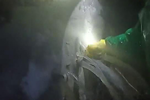 萍乡消防水池堵漏现场